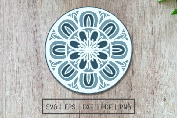 3D Mandala Cut File Adds Depth to Paper Flower Branding