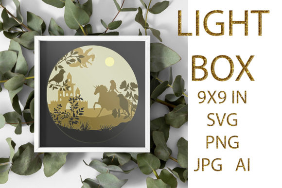 3D SVG Unicorn Light Box for Shadow Boxes – A Crafter’s Must-Have?
