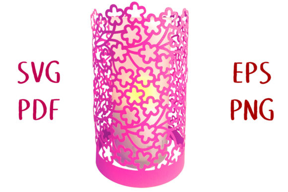 Blossom Flower Lantern 3D SVG: A Versatile Shapes Design for Creative Projects