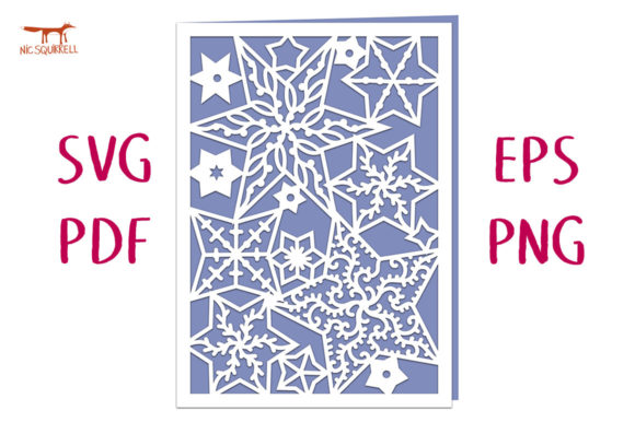 Filigree Star Greetings Card SVG Cut: A 3D SVG for Christmas Content Design