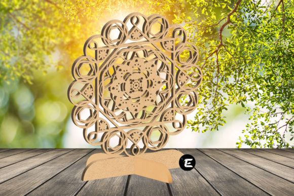 Flawless Mandala: A 3D SVG Shape for Elegant Handmade Designs