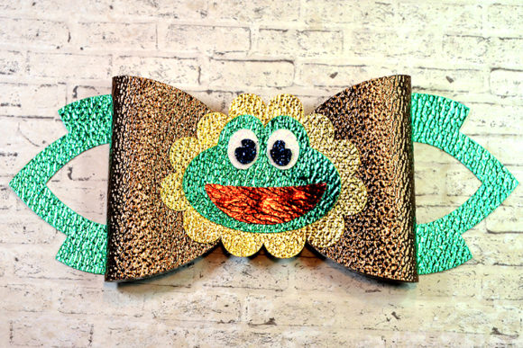 Frog Bow Template: 3D SVG Shape for Cute Craft Designs