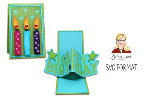 Happy Birthday Twist Pop Card: A 3D SVG Design for Festive Branding