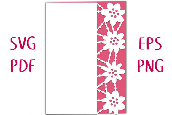 Midsummer Flower Lace Edged Card SVG Cut – A 3D SVG for Greeting Cards and Creative Merch