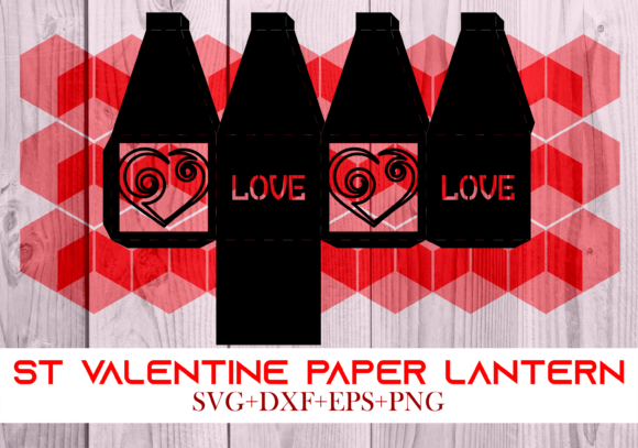 St Valentine Paper Lantern Series 0036 – 3D SVG for Holiday Shapes & Decor