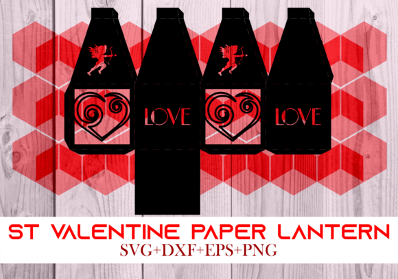 St Valentine Paper Lantern Series 0050 – A Festive 3D SVG for Holiday Crafts