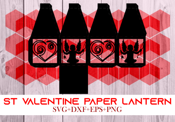 St Valentine Paper Lantern Series 0079: A 3D SVG Design for Holiday Branding and Marketing Visuals