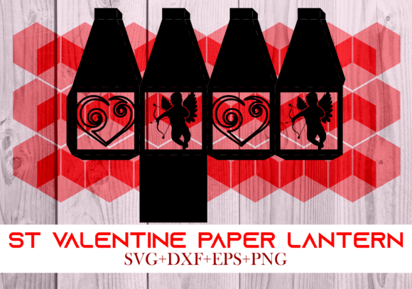 St Valentine Paper Lantern Series 0080: A 3D SVG Shape That Adds Romance to Holiday Branding