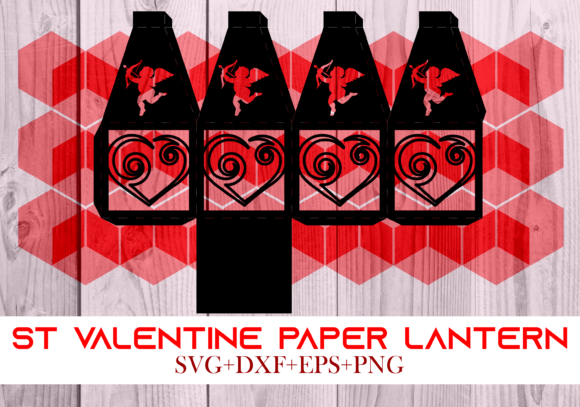 St Valentine Paper Lantern Series 0086: A 3D SVG Shape That Elevates Holiday Branding