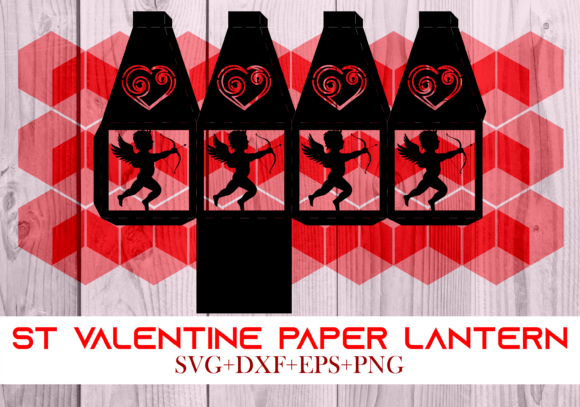 St Valentine Paper Lantern Series 0103: A 3D SVG Shape for Holiday-Themed Editorial Design