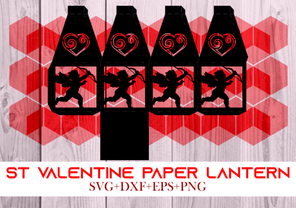 St Valentine Paper Lantern Series 0105: A 3D SVG Shape for Holiday-Themed Editorial Design